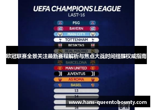 欧冠联赛全景关注最新赛程解析与焦点大战时间提醒权威指南
